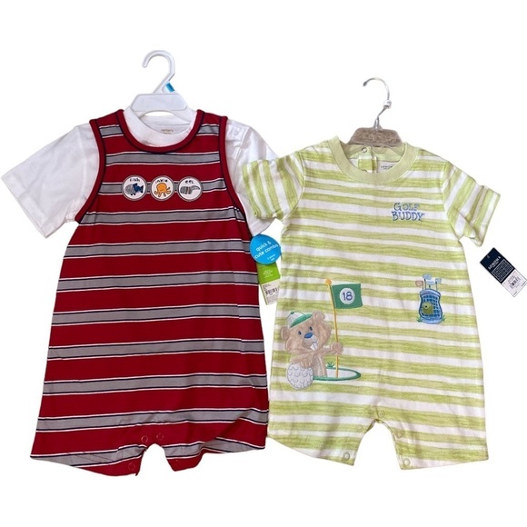 Carter's Other - 2 romper outfits size 24 months NWT